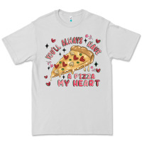 Dove Grey you'll always have a pizza my heart Premium Tee - MaliasSmallBusiness