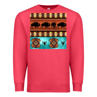 Cardinal native american aztec seamless pattern 2 Premium Sweatshirt - BundleAndBundleShop