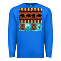 True Royal native american aztec seamless pattern 2 Premium Sweatshirt - BundleAndBundleShop