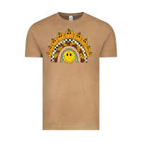 Vintage Camel fall smiley face groovy rainbow Vintage Tee - BarkalooDesign
