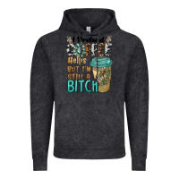 Vintage Black i pretend coffee helps but i'm still a bitch Vintage Hoodie - BarkalooDesign