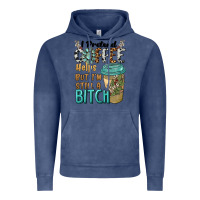 Vintage Denim i pretend coffee helps but i'm still a bitch Vintage Hoodie - BarkalooDesign