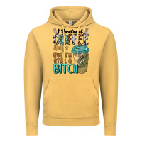Vintage Mustard i pretend coffee helps but i'm still a bitch Vintage Hoodie - BarkalooDesign