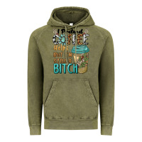 Vintage Olive i pretend coffee helps but i'm still a bitch Vintage Hoodie - BarkalooDesign