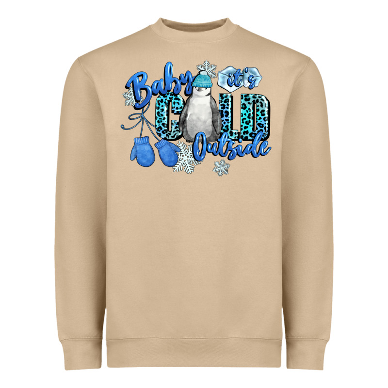 Baby Its Cold Outside Heavyweight Sweatshirt by CowGirlArtShop | Teevron