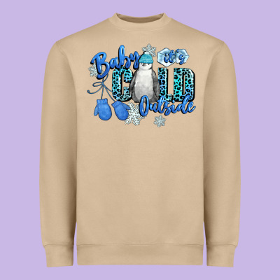 Baby Its Cold Outside Heavyweight Sweatshirt Designed By Cowgirlartshop
