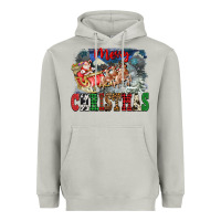 Moon Dust Merry Christmas Santa Sleigh Heavyweight Hoodie - FaDigitalArtStudio
