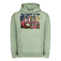 Pigment Oil Green the land yee the home of the haw Urban Hoodie - RacoonDesign