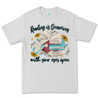 Dove Grey reading is dreaming with your eyes open Premium Tee - MaliasSmallBusiness