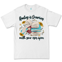 White reading is dreaming with your eyes open Premium Tee - MaliasSmallBusiness