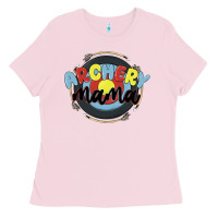 Bubblegum Pink archery mama Ladies Tee - MaliasSmallBusiness