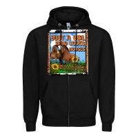 Black western just a girl who loves horses Zipper Hoodie - OliviaCreatesArt