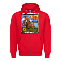 Red western just a girl who loves horses Zipper Hoodie - OliviaCreatesArt