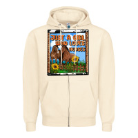 Sandshell western just a girl who loves horses Zipper Hoodie - OliviaCreatesArt