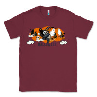 Burgundy Hallowen Panda Classic Tee - LillyAllenDesigns
