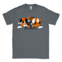 Charcoal Heather Hallowen Panda Classic Tee - LillyAllenDesigns