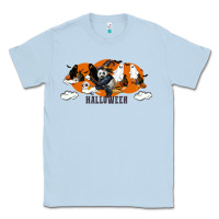 Dusty Blue Hallowen Panda Classic Tee - LillyAllenDesigns