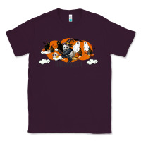 Plum Hallowen Panda Classic Tee - LillyAllenDesigns