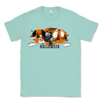 Seafoam Hallowen Panda Classic Tee - LillyAllenDesigns