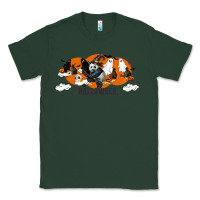 Sports Green Hallowen Panda Classic Tee - LillyAllenDesigns