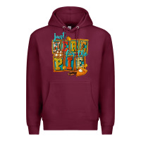 Burgundy Just Here For The Pie Premium Hoodie - FaDigitalArtStudio