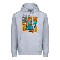 Heather Grey Just Here For The Pie Premium Hoodie - FaDigitalArtStudio