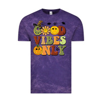 Halloween Good Vibes Only Vintage Tee | Teevron