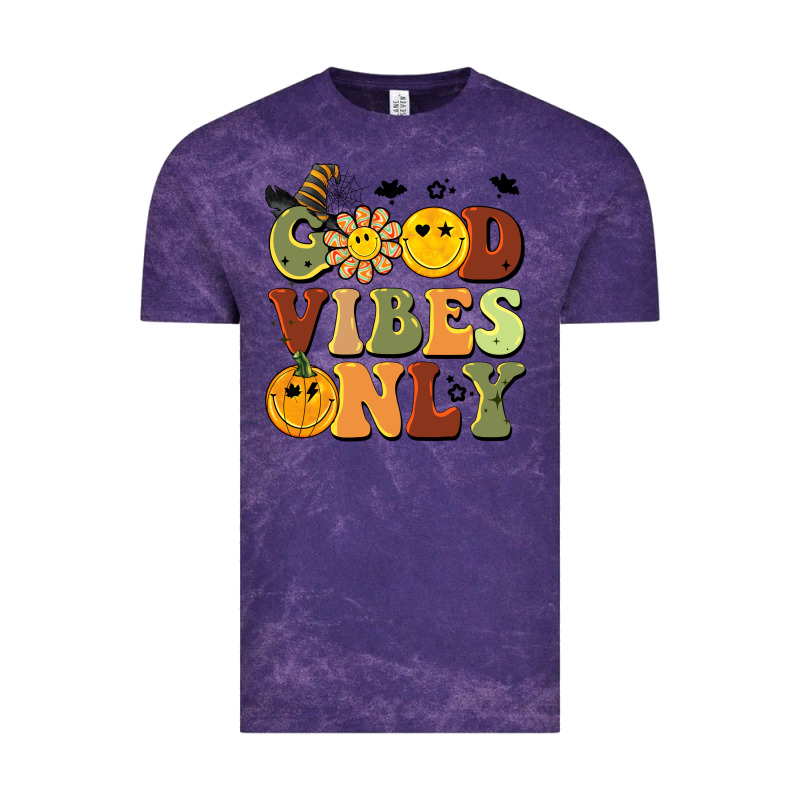 Halloween Good Vibes Only Vintage Tee by BarkalooDesign | Teevron