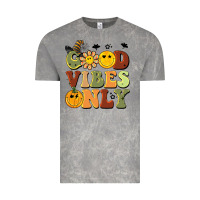 Cloud Rock halloween good vibes only Vintage Tee - BarkalooDesign