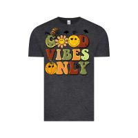 Vintage Black halloween good vibes only Vintage Tee - BarkalooDesign