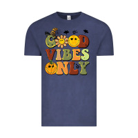 Vintage Denim halloween good vibes only Vintage Tee - BarkalooDesign