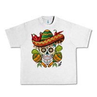 Lunar Rock sombrero skull Urban Heavy Tee - BarkalooDesign