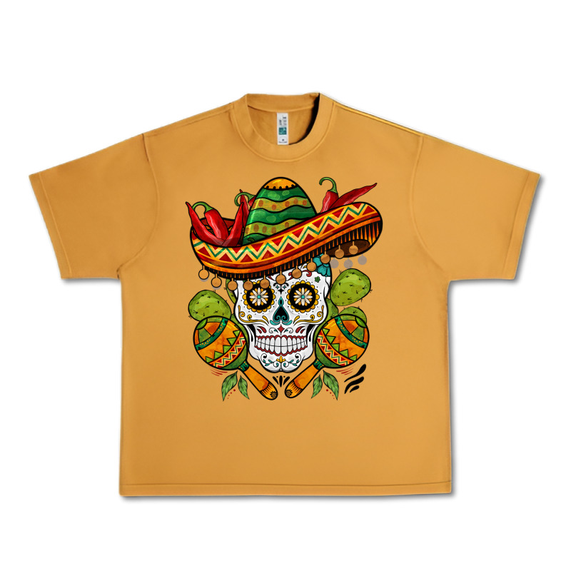 Sombrero Skull Urban Heavy Tee by BarkalooDesign | Teevron