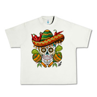 Pistachio sombrero skull Urban Heavy Tee - BarkalooDesign