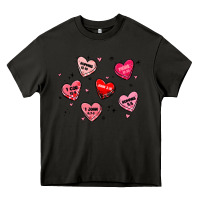 Asphalt howdy valentine Heavy Core Tee - MaliasSmallBusiness