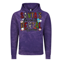 Cloud Purple santa's favorite dental hygienist Vintage Hoodie - Jasminsmagicworld