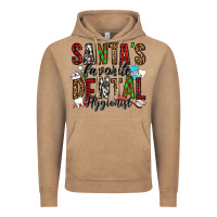 Vintage Coffee santa's favorite dental hygienist Vintage Hoodie - Jasminsmagicworld
