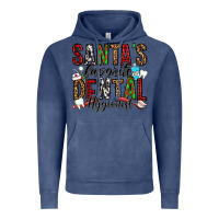 Vintage Denim santa's favorite dental hygienist Vintage Hoodie - Jasminsmagicworld