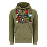 Vintage Olive santa's favorite dental hygienist Vintage Hoodie - Jasminsmagicworld