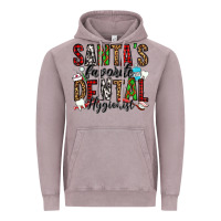 Vintage Zinc santa's favorite dental hygienist Vintage Hoodie - Jasminsmagicworld