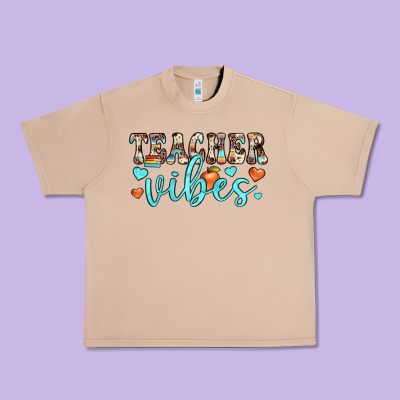 Teacher Vibes Urban Heavy Tee Designed By Jahusdesignshop