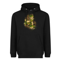 Black camouflage and leopard patch  1 Heavyweight Hoodie - BundleAndBundleShop
