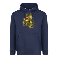 Navy camouflage and leopard patch  1 Heavyweight Hoodie - BundleAndBundleShop