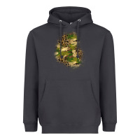 Smoke camouflage and leopard patch  1 Heavyweight Hoodie - BundleAndBundleShop