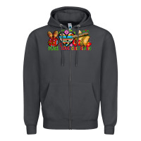 Smoke Peace love cinco de mayo Zipper Hoodie - FaDigitalArtStudio