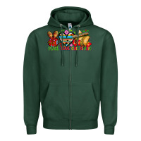 Sports Green Peace love cinco de mayo Zipper Hoodie - FaDigitalArtStudio
