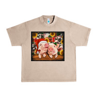 French Oak Christmas pigs tumbler Urban Heavy Tee - Jasminsmagicworld