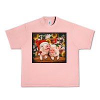 Salmon Christmas pigs tumbler Urban Heavy Tee - Jasminsmagicworld