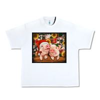 Christmas Pigs Tumbler Urban Heavy Tee | Teevron