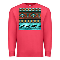 Cardinal native american aztec seamless pattern Premium Sweatshirt - BundleAndBundleShop